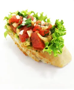 Bruschetta With Cream Cheese.