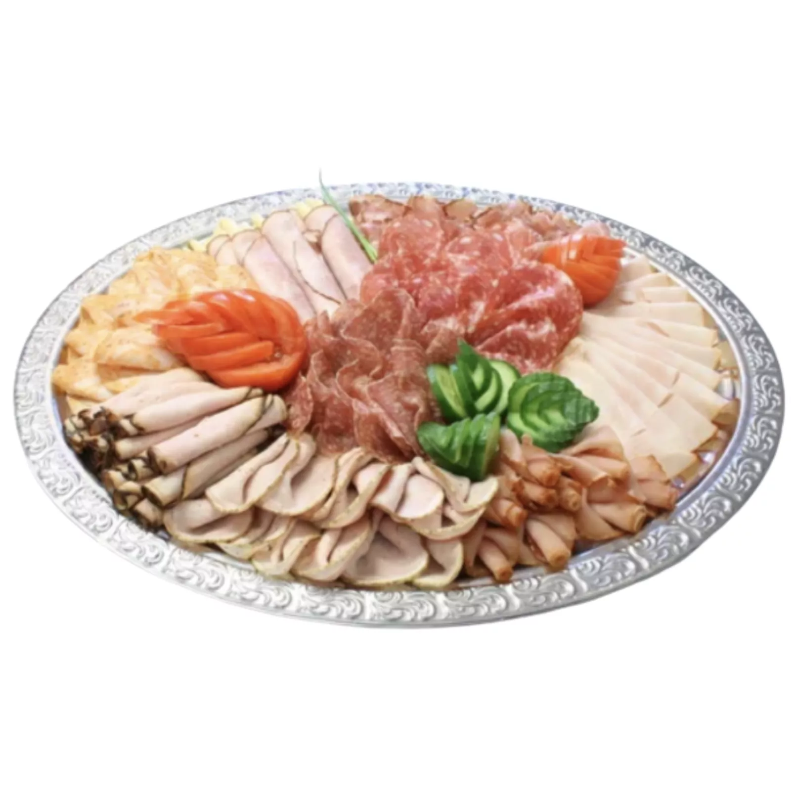 Large Plate Of Sausage.