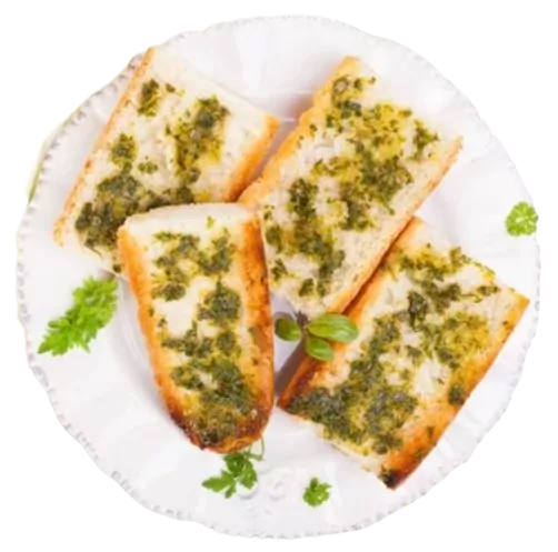 Grilled Baguette With Herbs.