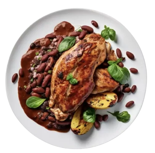 Pork Steak In Provence Style.